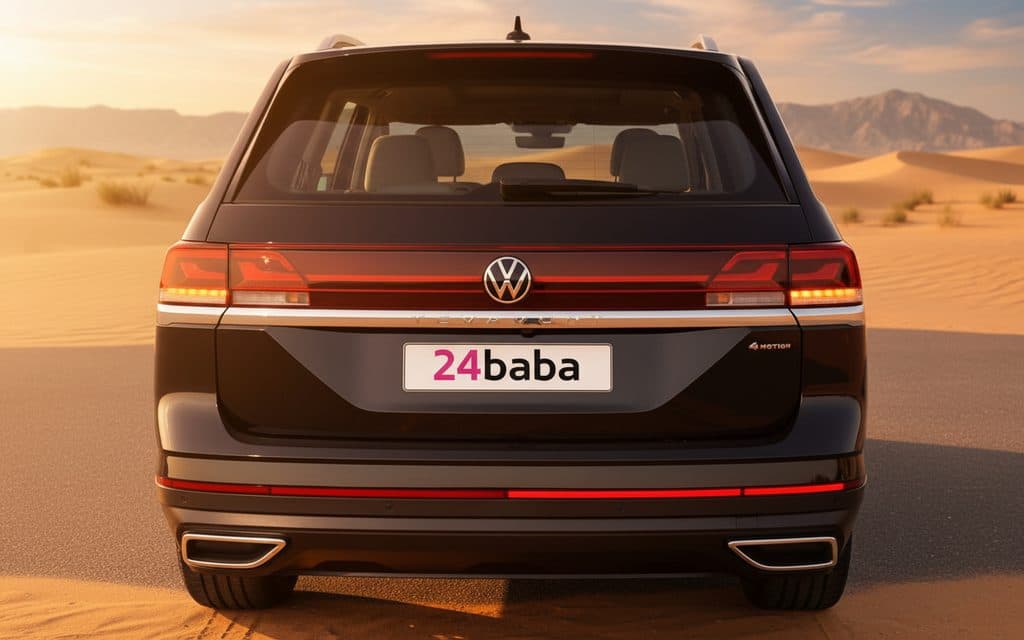 Volkswagen Teramont 2024 Black rear view showing taillights