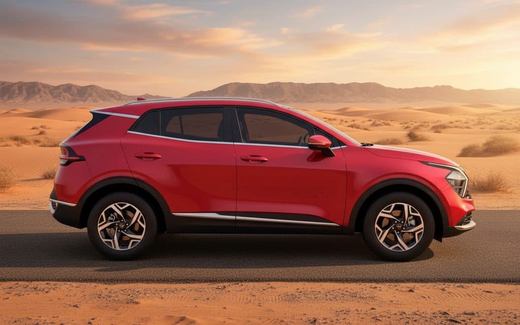 Kia Sportage 2024 Red side profile