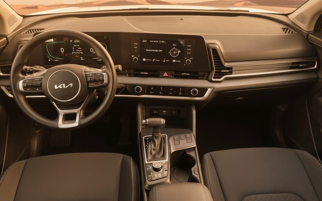 Kia Sportage 2024 interior view showing trim