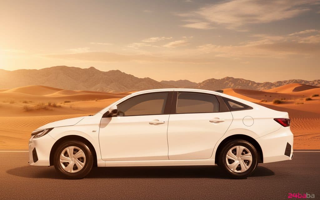 Toyota Yaris 2022 White side profile