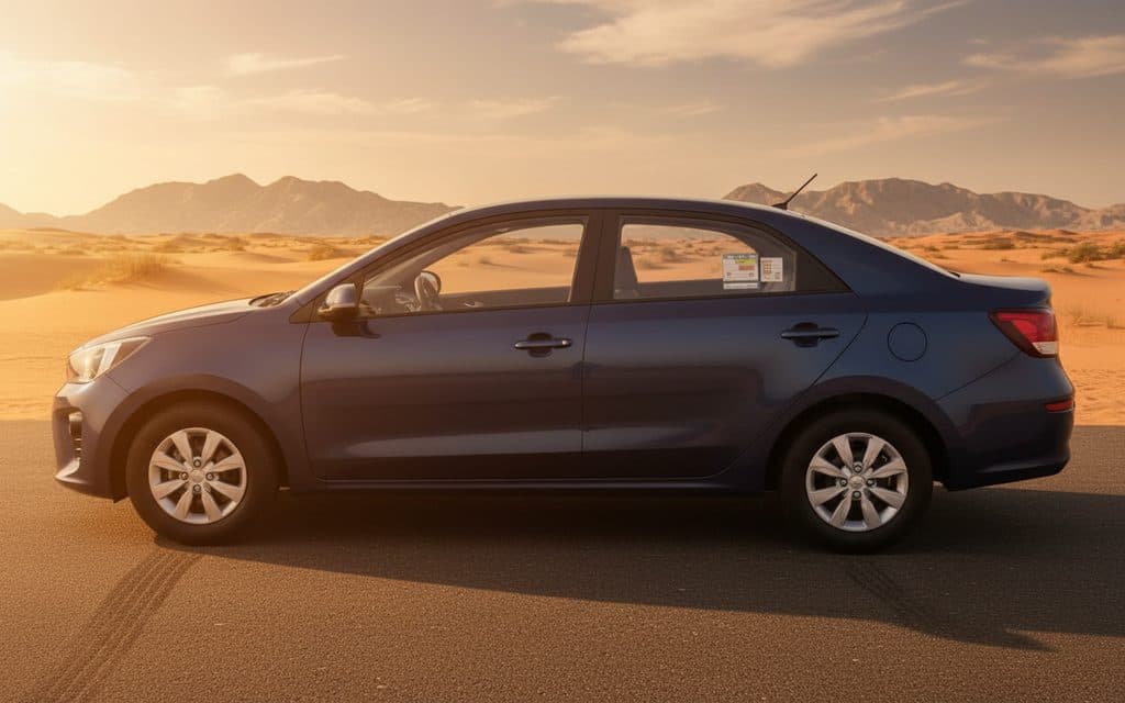 Kia Pegas 2022 Blue side profile