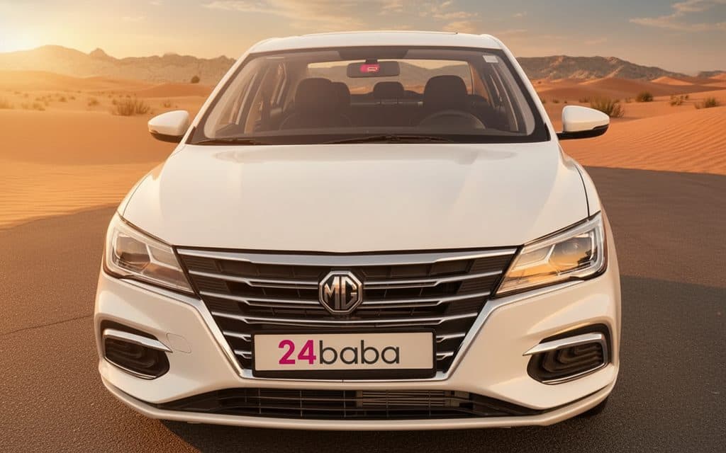 Mg 5 2023 White front view with headlights