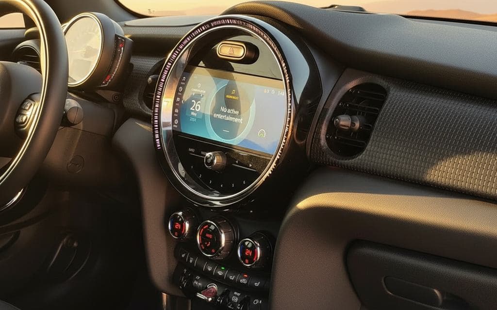 Mini Cooper 2024 dashboard and infotainment