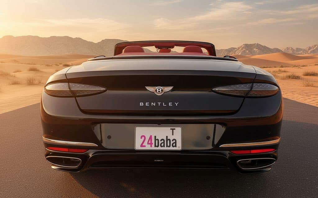 Bentley ContinentalGt Gtc 2025 Black rear view showing taillights