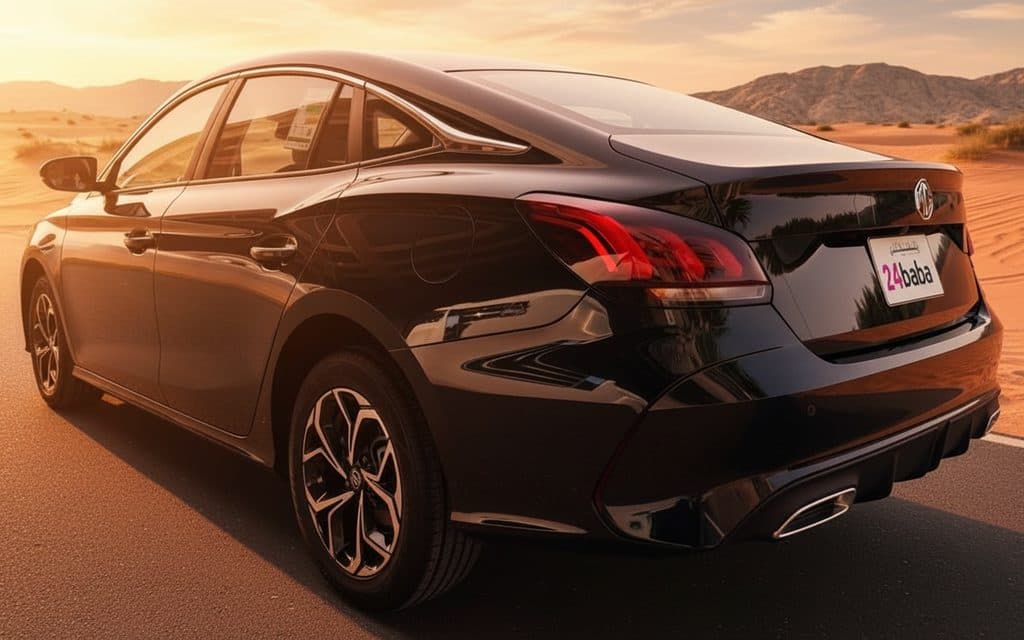 Mg Gt 2025 Black rear view showing taillights