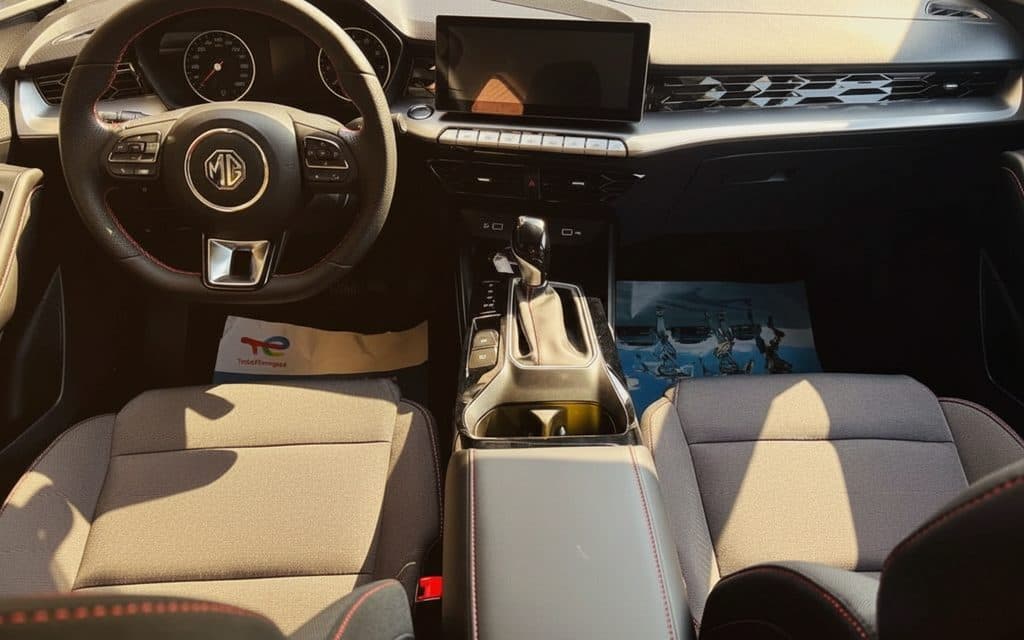 Mg Gt 2025 interior view showing trim