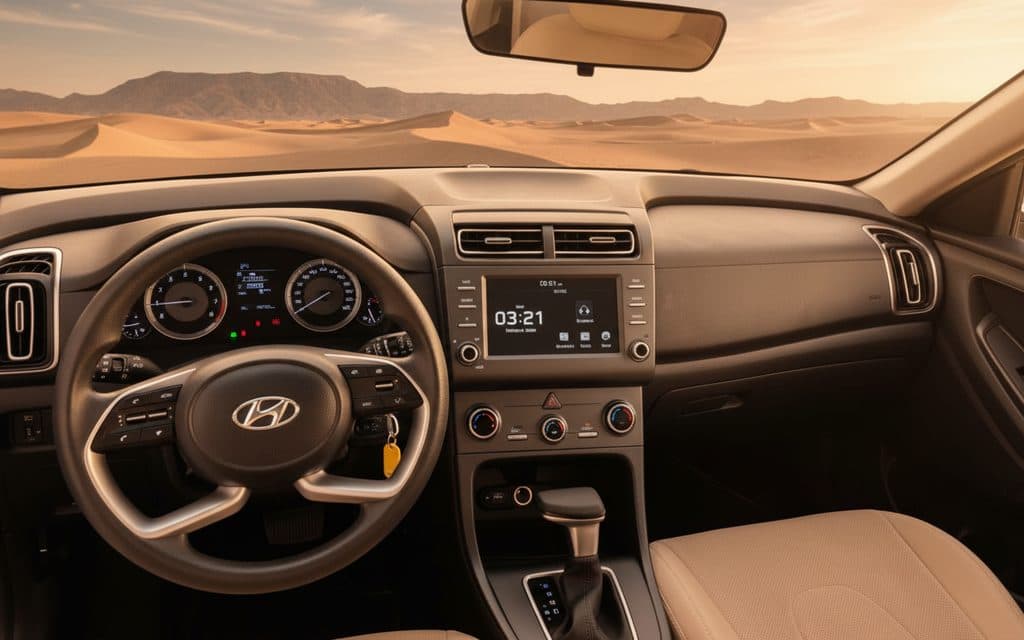 Hyundai Creta 2023 interior view showing trim