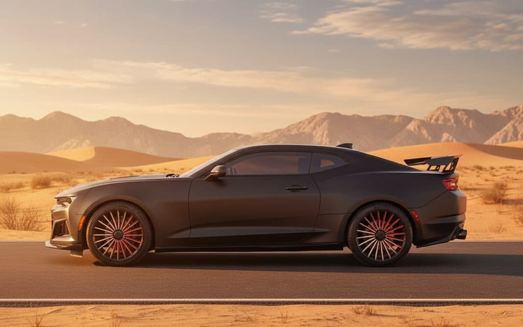 Chevrolet Camaro 2022 Black side profile