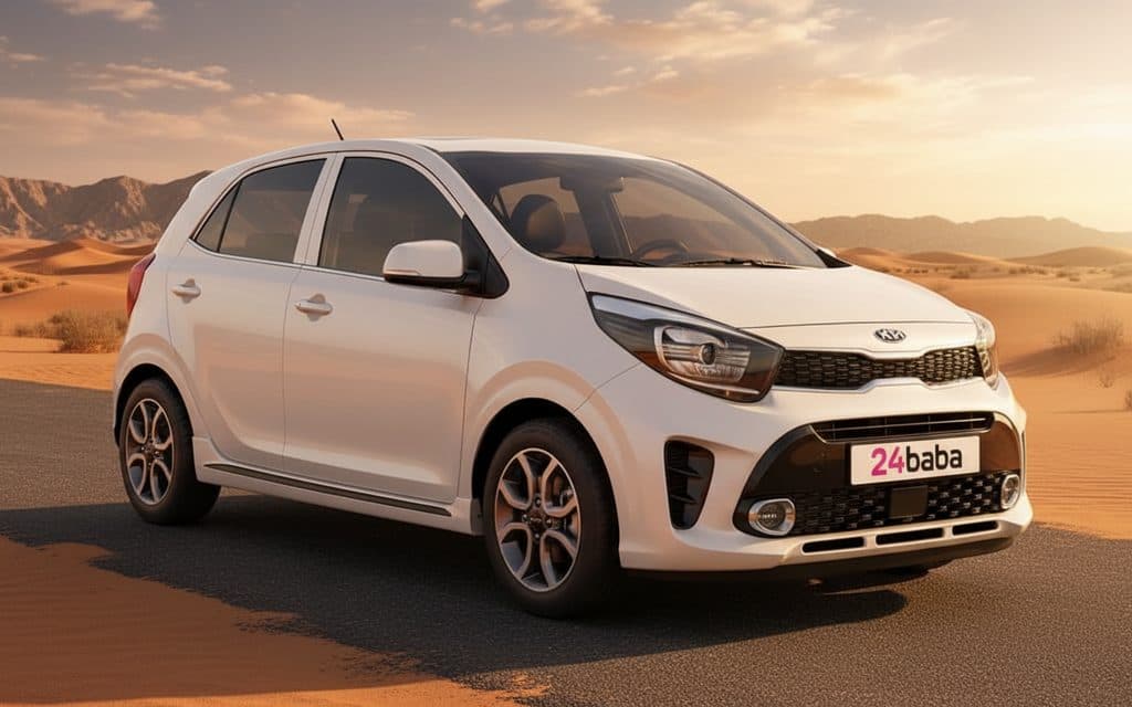 Kia Picanto 2025 White rental in Dubai