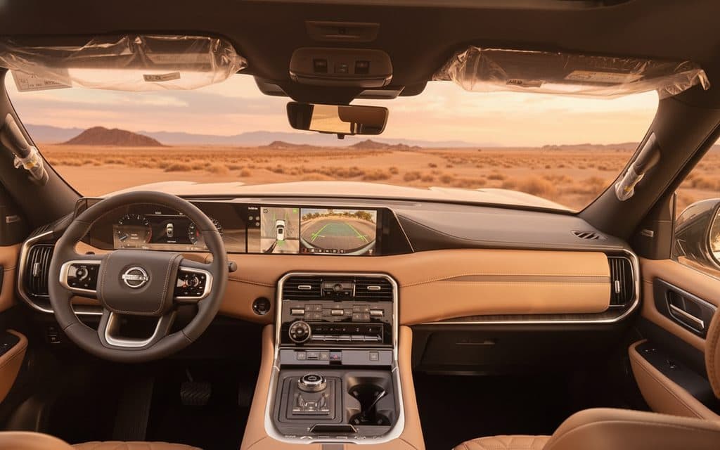 Nissan Patrol 2025 interior view showing trim