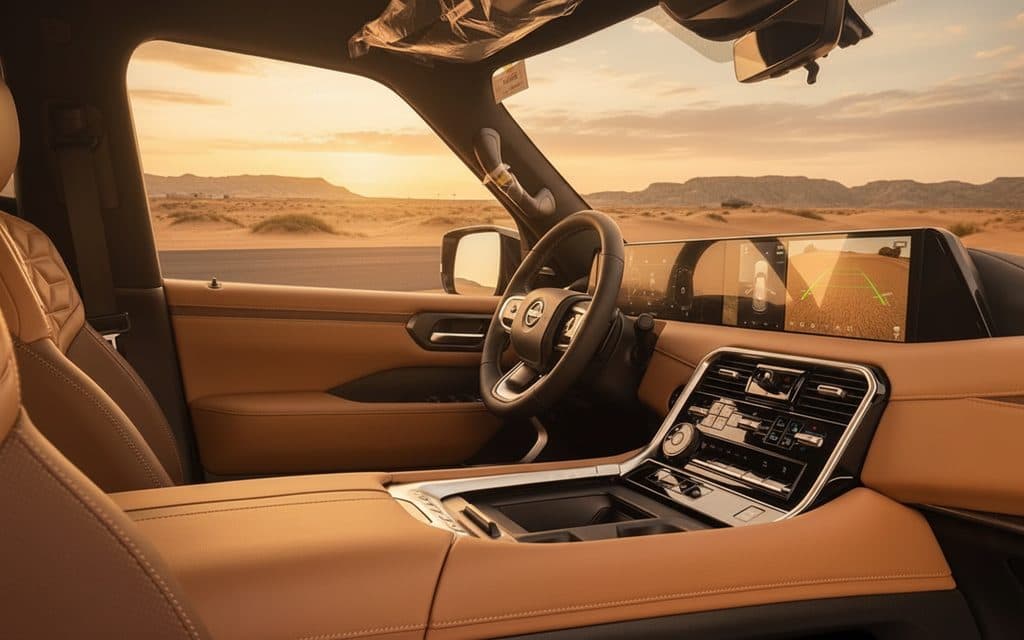 Nissan Patrol 2025 interior view showing trim