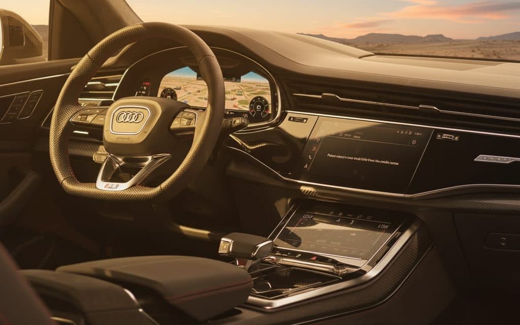 Audi RsQ8 2022 dashboard and infotainment