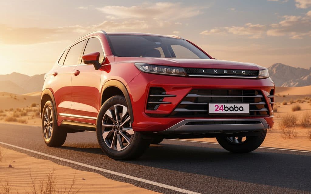 Hire Exeed Lx 2024 Red in Dubai