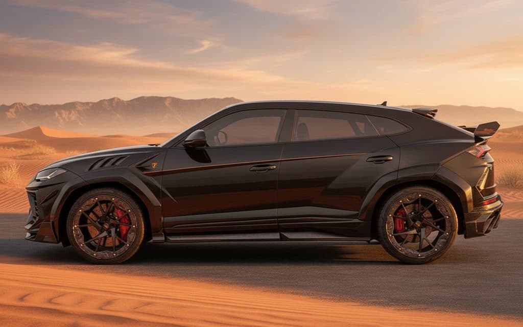 Lamborghini Urus 2021 Black side profile
