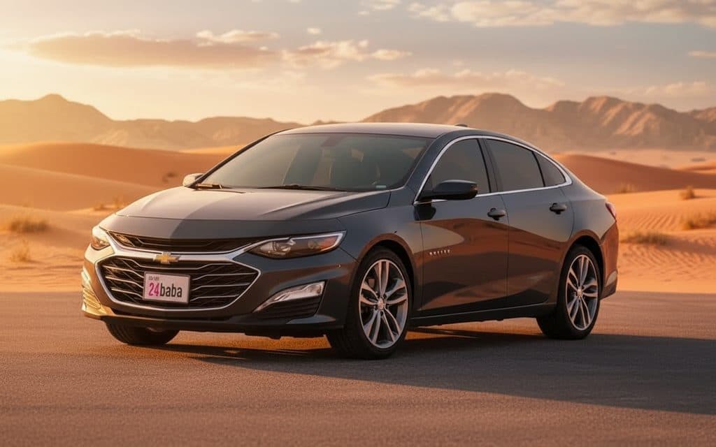 Chevrolet Malibu 2022 Grey sedan rental Dubai