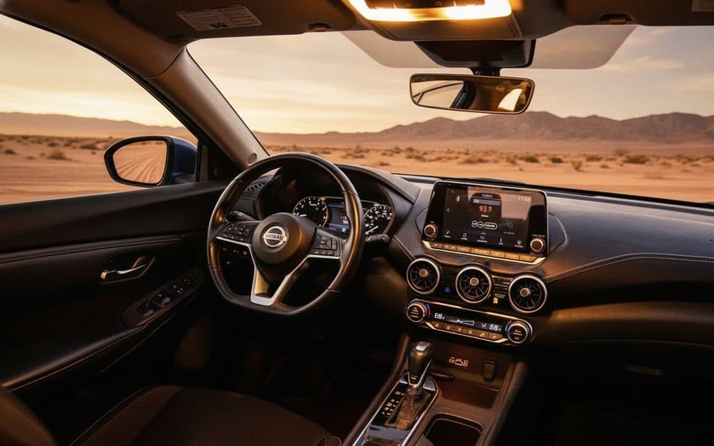 Nissan Sentra 2020 interior view showing trim