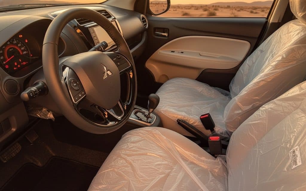 Mitsubishi Attrage 2021 leather seats and cabin