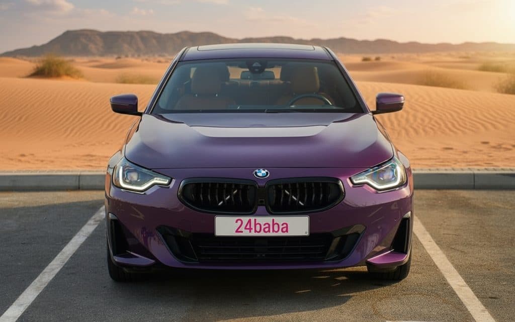 Bmw 230 2023 Purple cover image – rental in Dubai