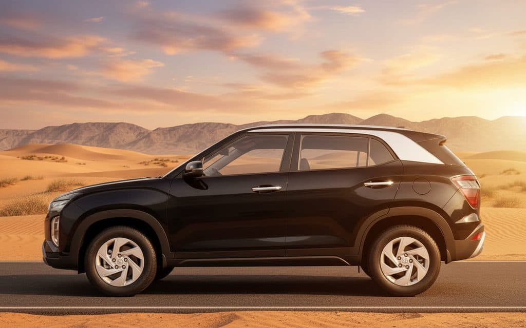 Hyundai Creta 2023 Black side profile