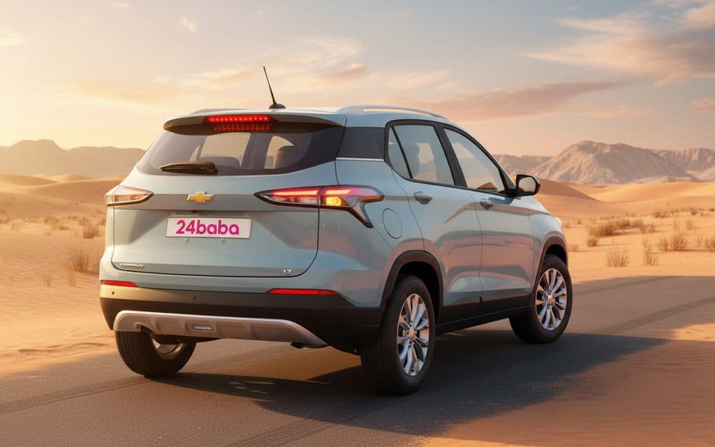 Chevrolet Groove 2022 Blue rear view showing taillights