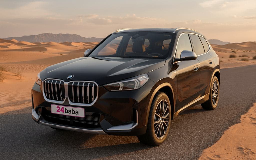 Bmw X1 2024 Black rental in dubai