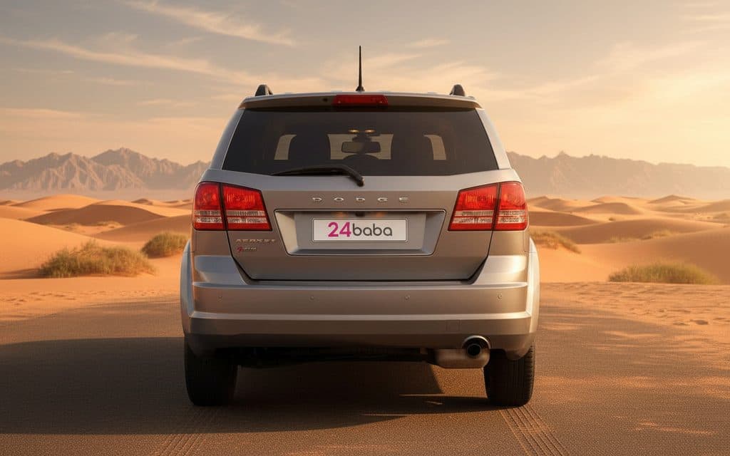 Dodge Journey 2020 Silver rear view showing taillights