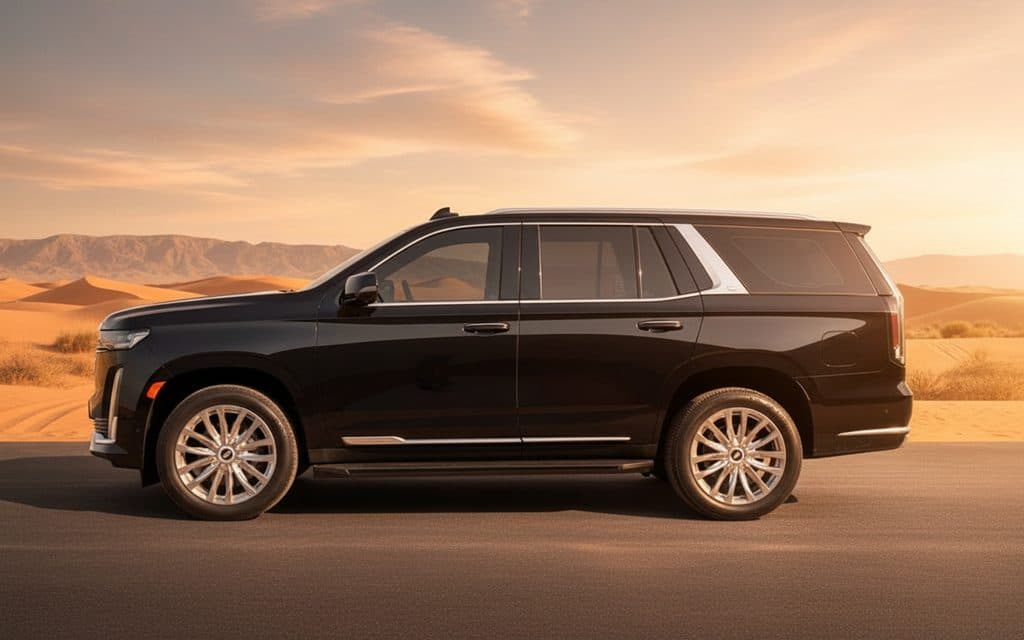 Cadillac Escalade 2023 Black side profile