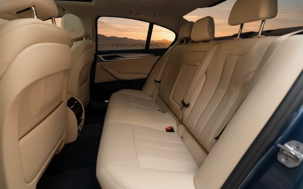 Bmw 520 2023 leather seats and cabin