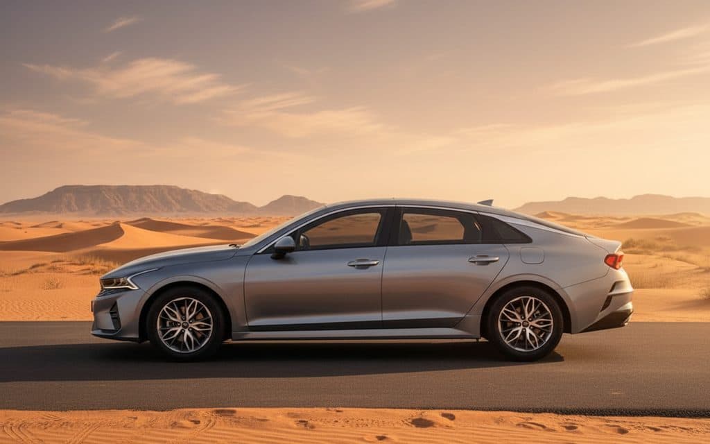 Kia K5 2022 Grey side profile