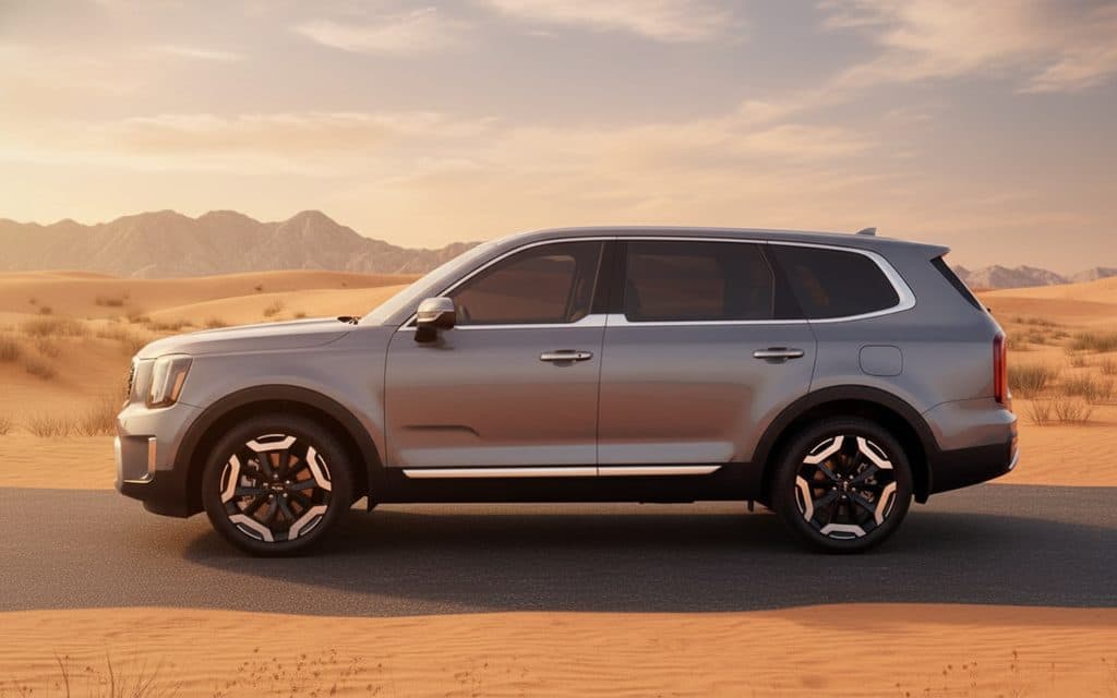 Kia Telluride 2024 Grey side profile