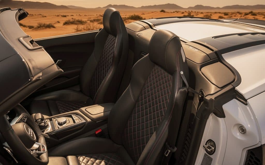 Audi R8 2024 leather seats and cabin