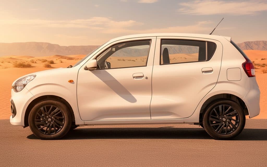 Suzuki Celerio 2025 White side profile