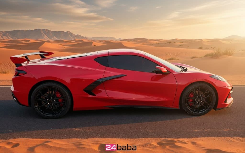 Chevrolet Corvette 2024 Red side profile