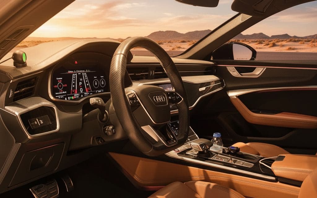 Audi Rs6 2022 interior view showing trim