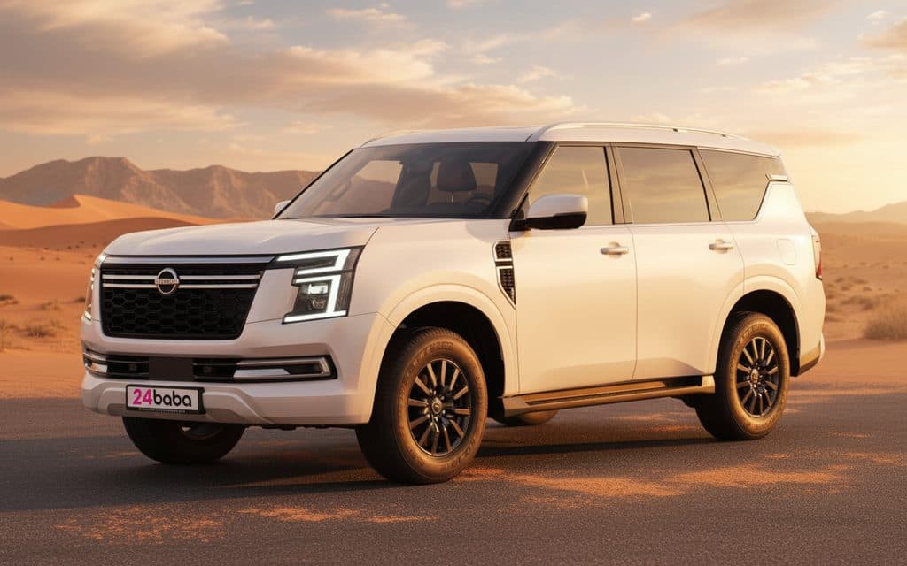 Rent Nissan Patrol 2025 White in Dubai