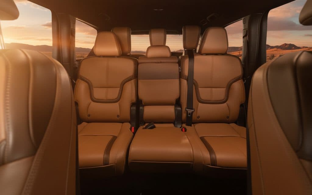 Nissan Patrol 2025 leather seats and cabin