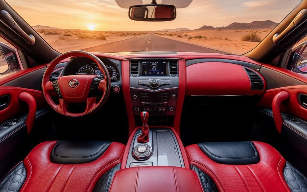 Nissan Patrol 2025 interior view showing trim
