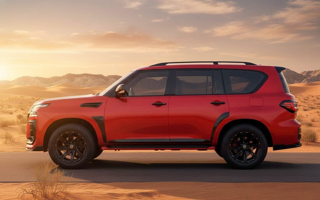 Nissan Patrol 2025 Red side profile
