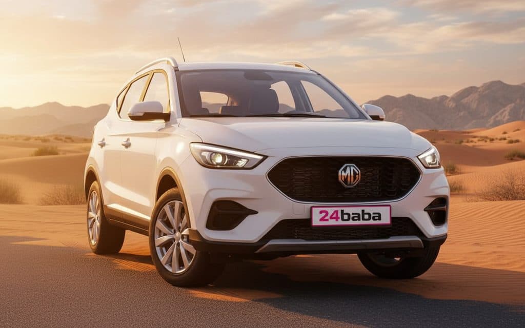 Hire Mg Zs 2024 White in Dubai