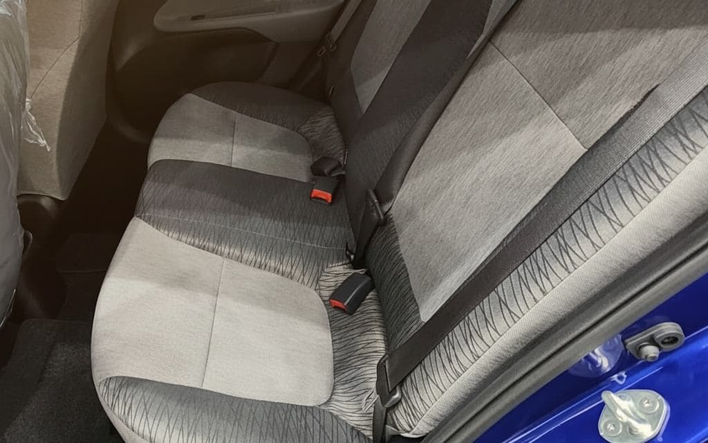 Kia Pegas 2024 leather seats and cabin – rental in Dubai