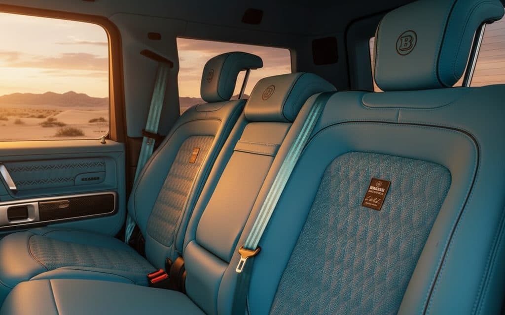 Mercedes G900 2024 leather seats and cabin