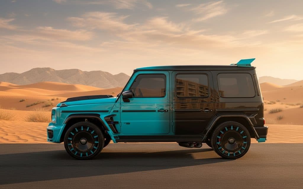 Mercedes G900 2024 Blue side profile