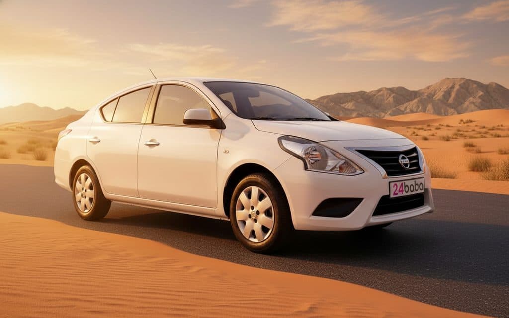 Hire Nissan Sunny 2024 White in Dubai