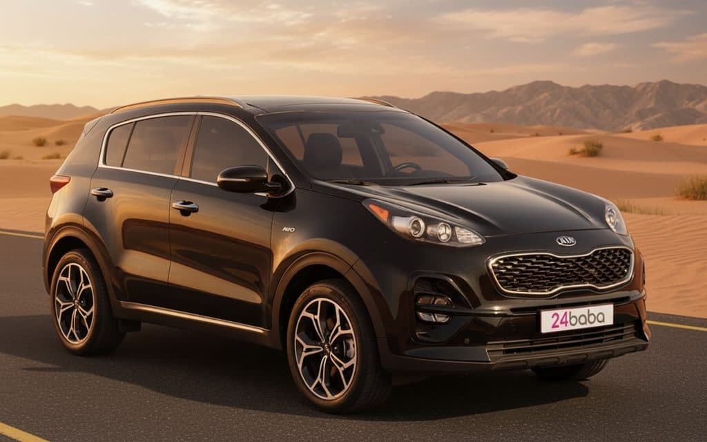 Hire Kia Sportage 2022 Black in Dubai