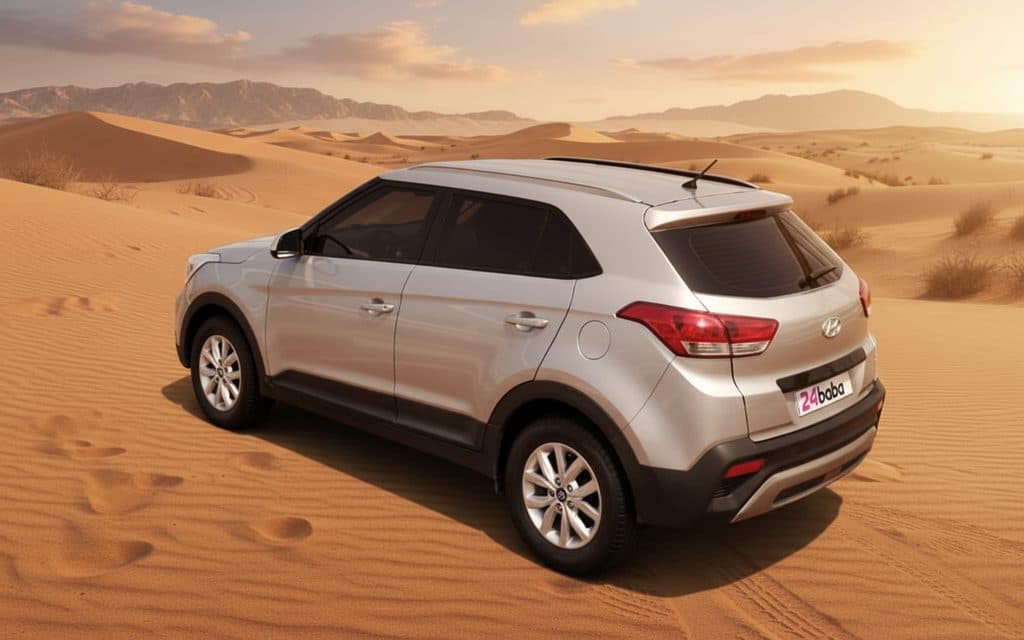 Hyundai Creta 2020 Silver rear view showing taillights