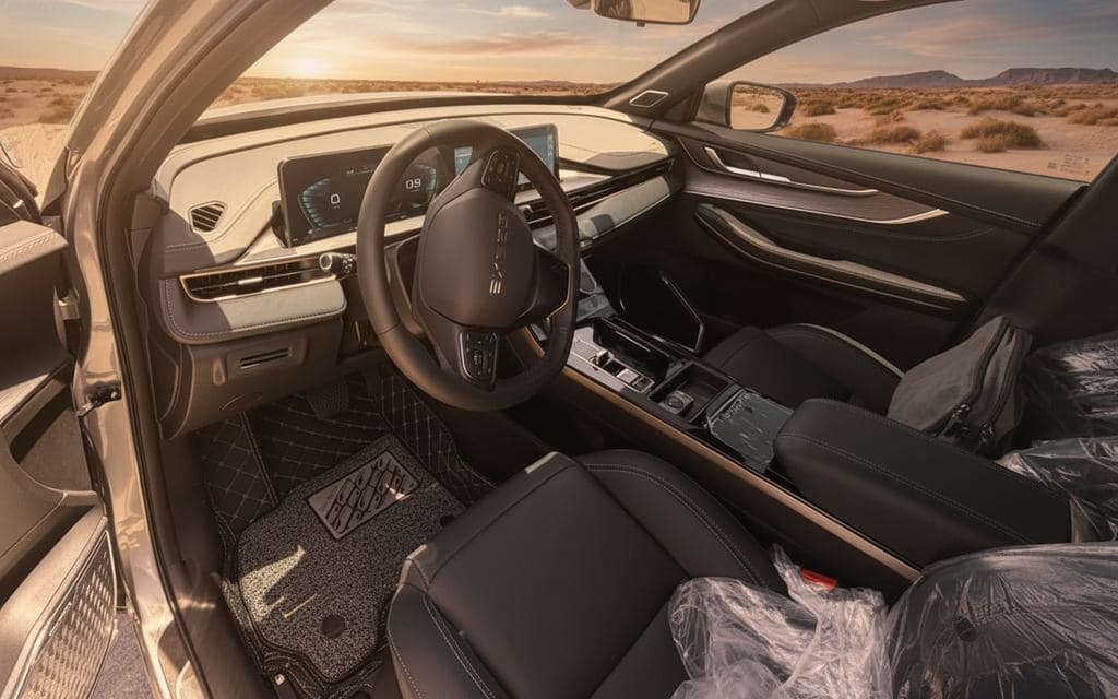 Exeed Lx 2025 interior view showing trim