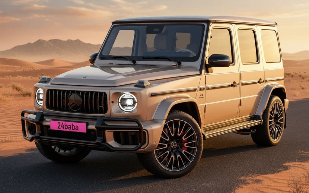 Mercedes G63 2025 Beige rental in Dubai
