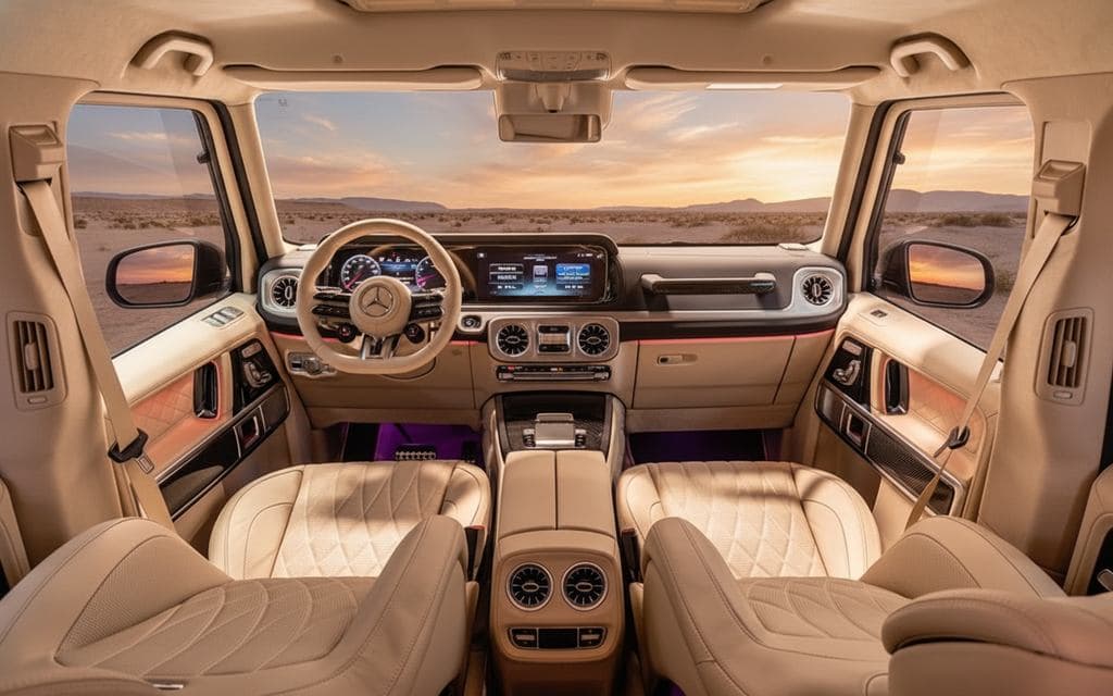 Mercedes G63 2025 dashboard and infotainment