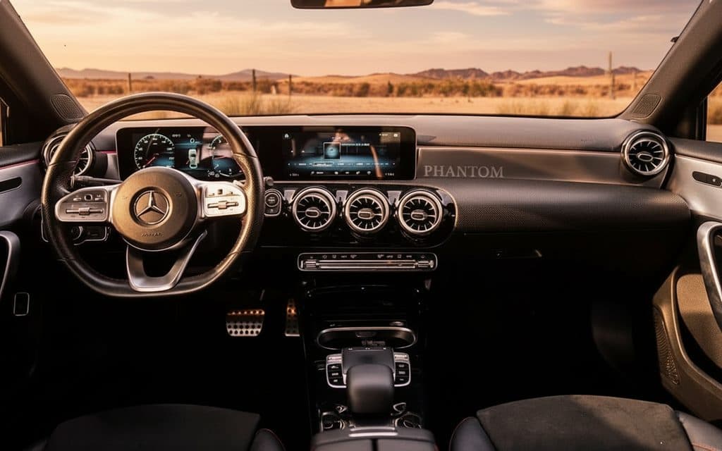Mercedes A200 2025 dashboard and infotainment