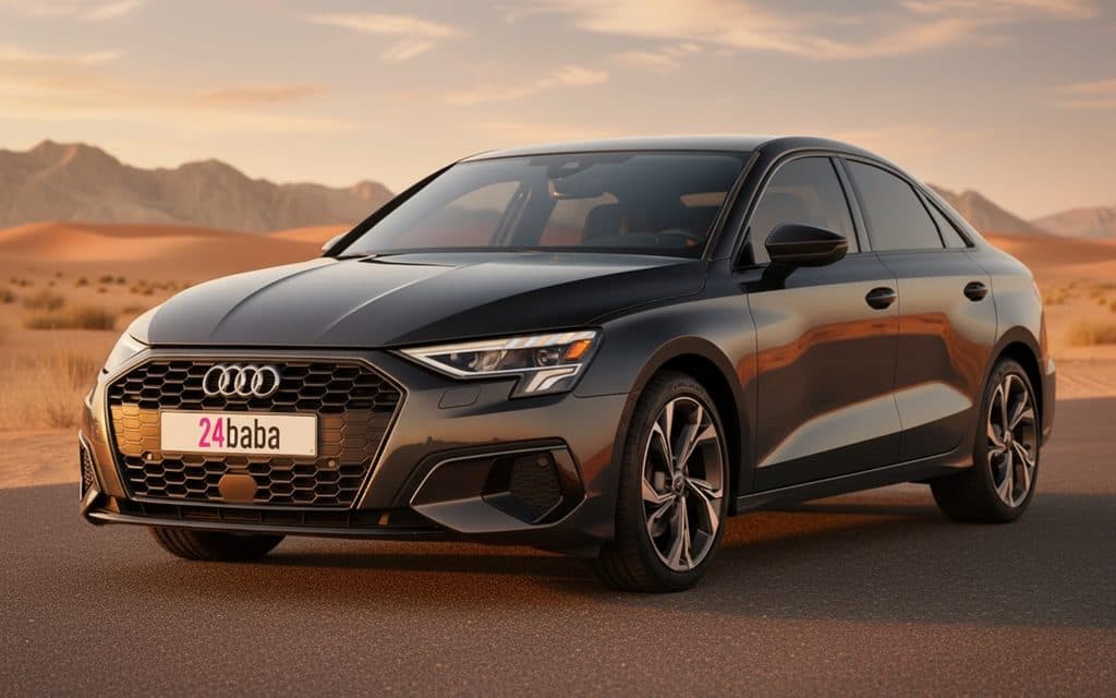 Audi A3 2023 Black - rental sedan in Dubai